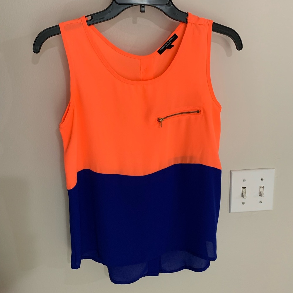 Neon Color Block Tank